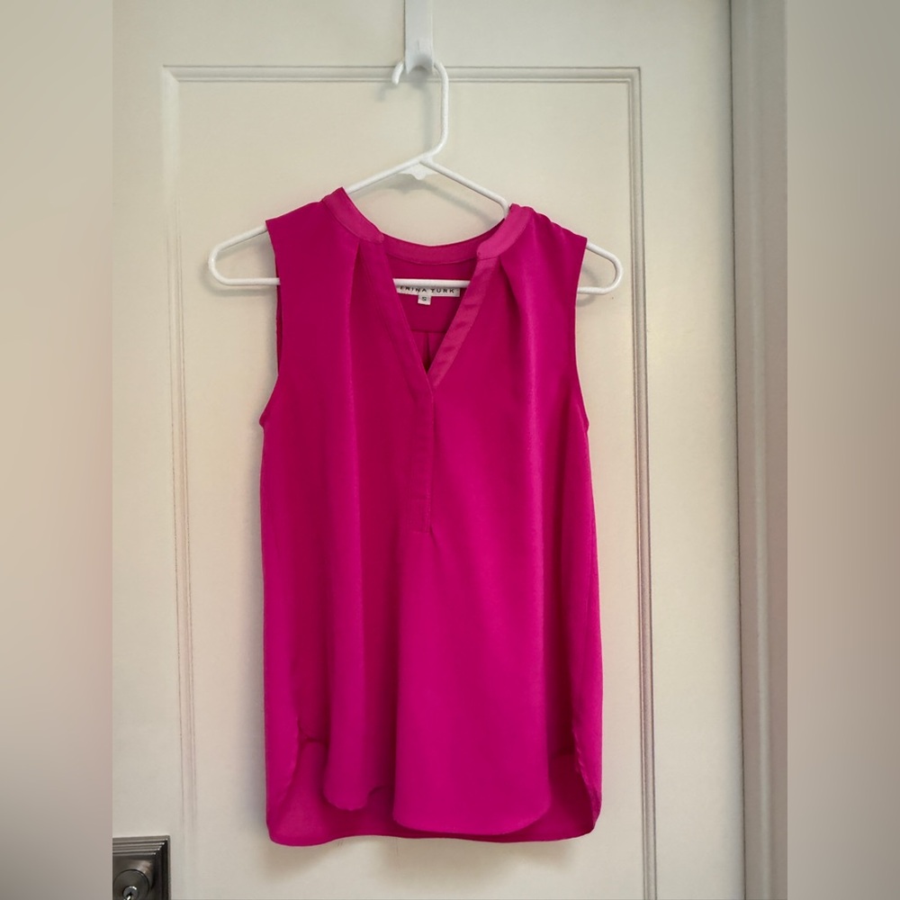 Trina Turk Women's Fuchsia Sleeveless Blouse